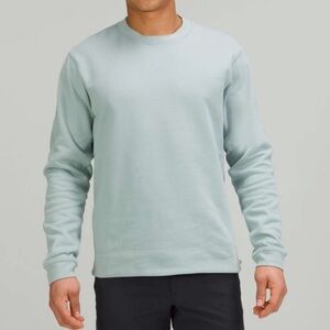 Lululemon M French Terry Oversized Long Sleeve Crew in Silver Blue